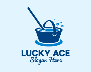 Cleaning Water Bucket  logo design