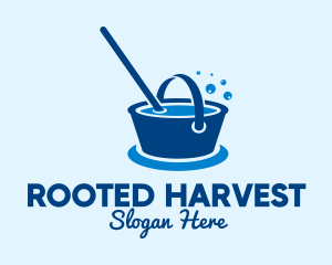 Cleaning Water Bucket  logo design