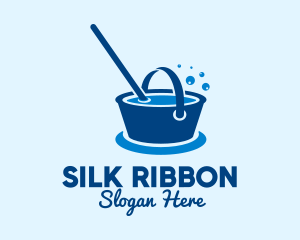 Cleaning Water Bucket  logo design