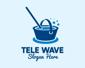 Cleaning Water Bucket  logo design