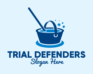 Cleaning Water Bucket  logo design