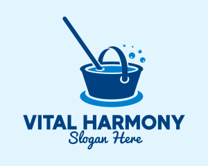 Cleaning Water Bucket  logo design