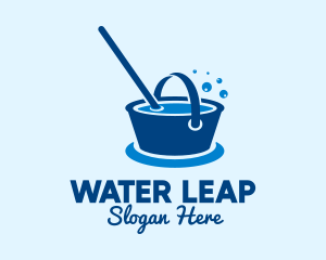 Cleaning Water Bucket  logo design