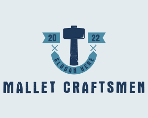 Hipster Mallet Hammer logo