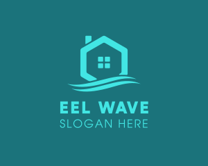 Hexagon Wave Realty logo design