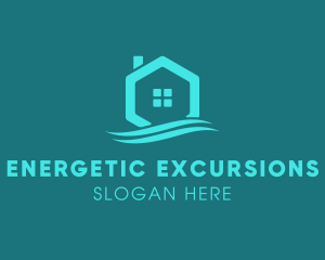 Hexagon Wave Realty logo design