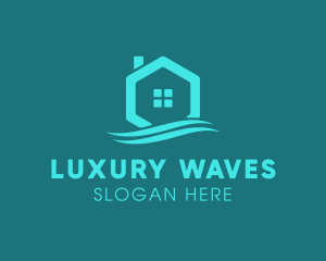 Hexagon Wave Realty logo design