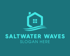 Hexagon Wave Realty logo design