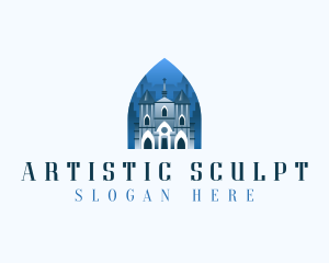 Gothic Cathedral Church logo design