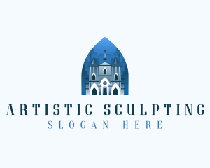 Gothic Cathedral Church logo design