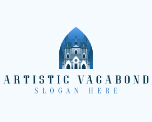 Gothic Cathedral Church logo design