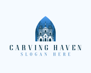 Gothic Cathedral Church logo design