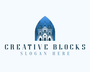 Gothic Cathedral Church logo design