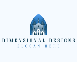 Gothic Cathedral Church logo design