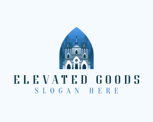 Gothic Cathedral Church logo design