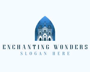 Gothic Cathedral Church logo design