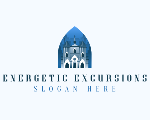 Gothic Cathedral Church logo design