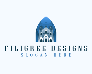 Gothic Cathedral Church logo design