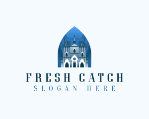 Gothic Cathedral Church logo design