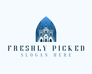 Gothic Cathedral Church logo design