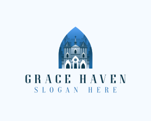 Gothic Cathedral Church logo design