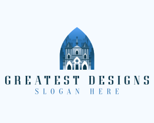 Gothic Cathedral Church logo design