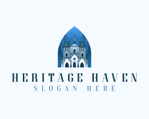 Gothic Cathedral Church logo design