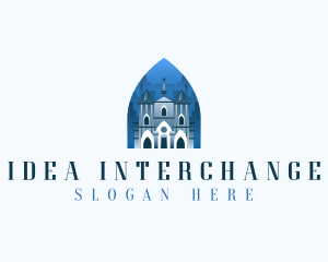 Gothic Cathedral Church logo design