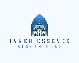 Gothic Cathedral Church logo design