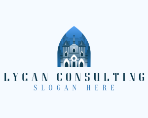 Gothic Cathedral Church logo design