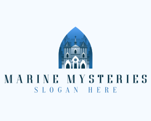 Gothic Cathedral Church logo design