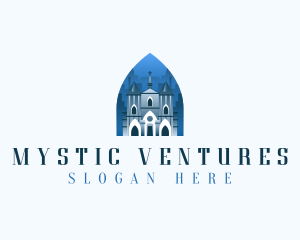 Gothic Cathedral Church logo design