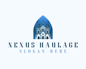 Gothic Cathedral Church logo design