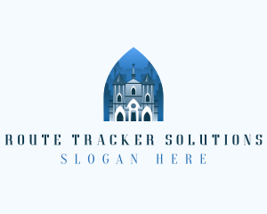 Gothic Cathedral Church logo design