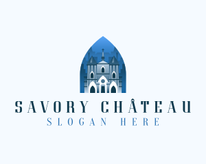 Gothic Cathedral Church logo design