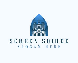 Gothic Cathedral Church logo design