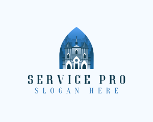 Gothic Cathedral Church logo design