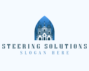 Gothic Cathedral Church logo design