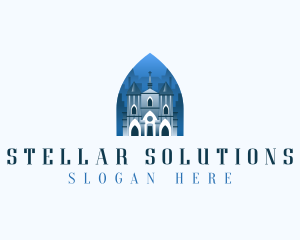 Gothic Cathedral Church logo design