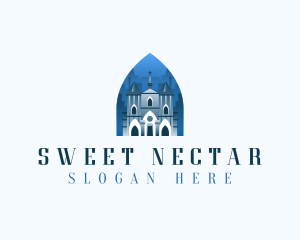 Gothic Cathedral Church logo design