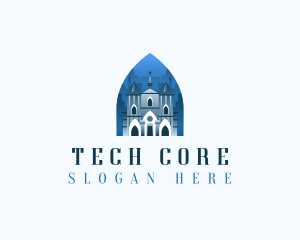 Gothic Cathedral Church logo design