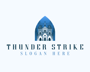 Gothic Cathedral Church logo design