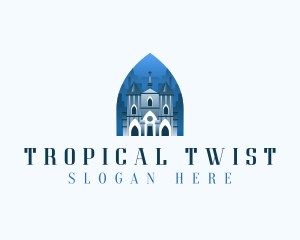 Gothic Cathedral Church logo design