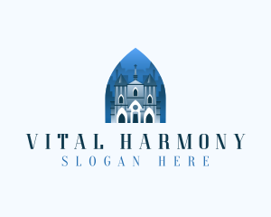 Gothic Cathedral Church logo design