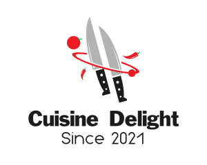 Kitchen Knife Culinary logo design