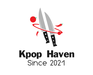 Kitchen Knife Culinary logo design