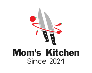 Kitchen Knife Culinary logo design