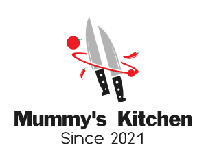 Kitchen Knife Culinary logo design