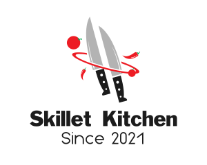 Kitchen Knife Culinary logo design