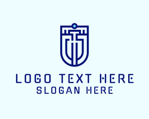 Tech Letter U Shield logo